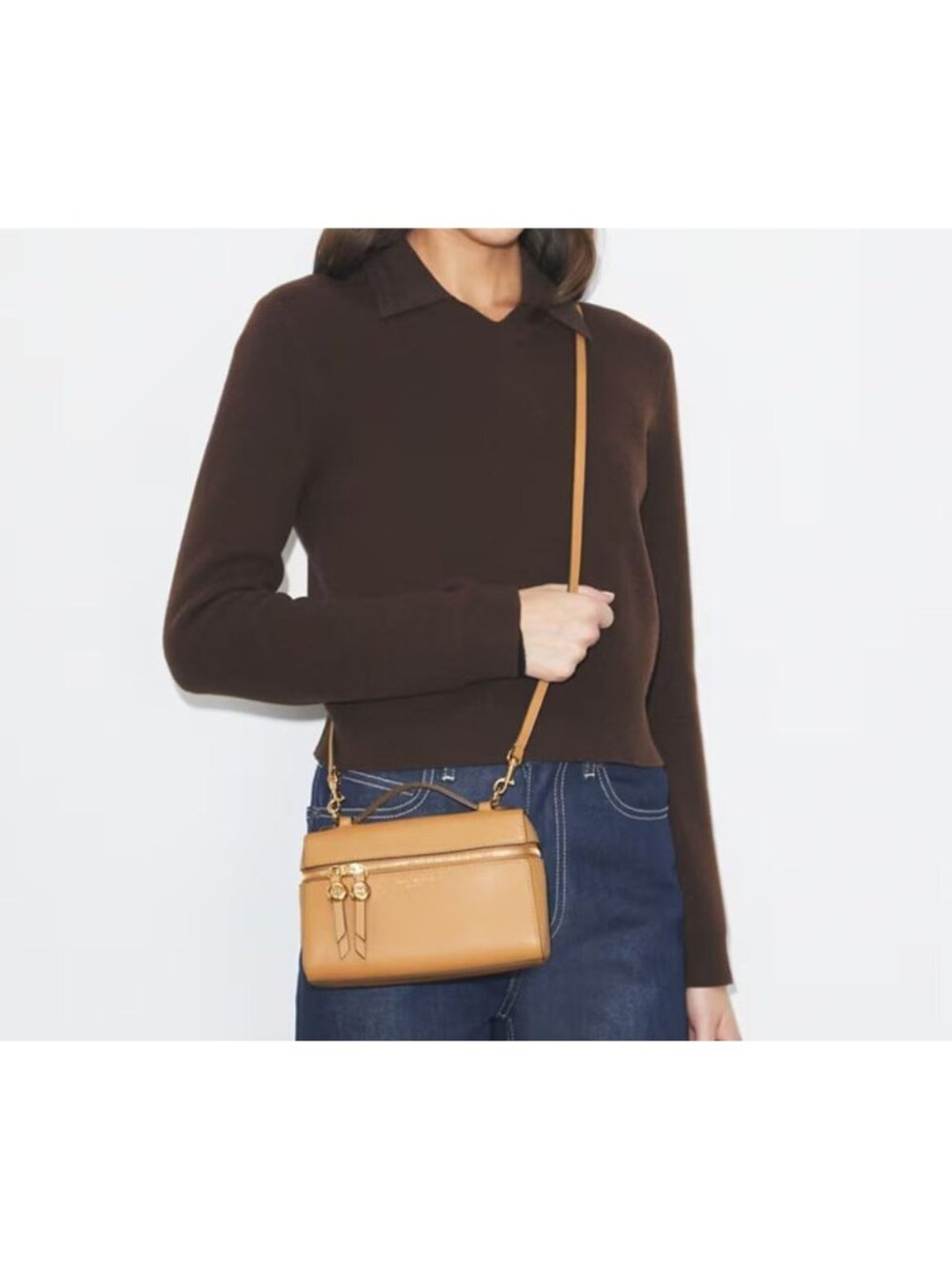 Tory Burch Romy Slim Mini Bag Tiramisu OS